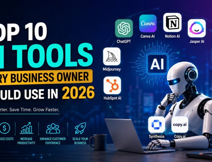 Top 10 AI Tools Every Business Owner Should Use in 2026