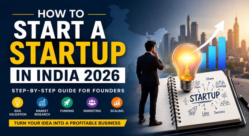 How to Start a Profitable Startup in India in 2026: Step-by-Step Guide for Founders