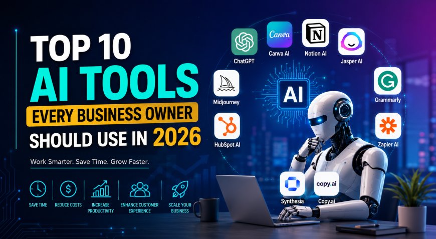 Top 10 AI Tools Every Business Owner Should Use in 2026